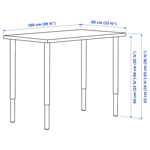 White sales linnmon desk